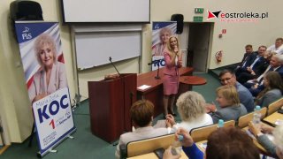 Spotkanie wyborcze PiS w Ostrołęce - Joanna Bala