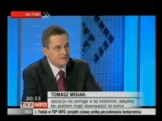 Senator Majkowski w TVP 