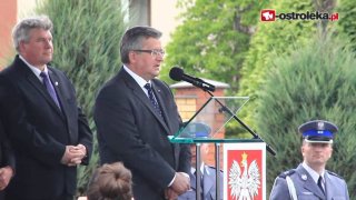 Prezydent RP Bronisław Komorowski wziął udział w mazowieckich obchodach święta policji w Ostrołęce