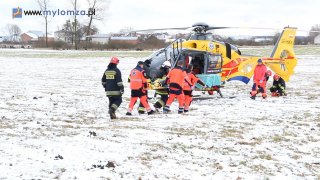 Wypadek na DK 61: 4 osoby ranne, utrudnienia na trasie Ostrołęka-Łomża 