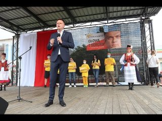 Szymon Hołownia w Ostrołęce. Wizyta kandydata na prezydenta RP