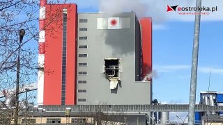 Wybuch w elektrociepłowni Stora Enso. Uszkodzona jest ściana budynku