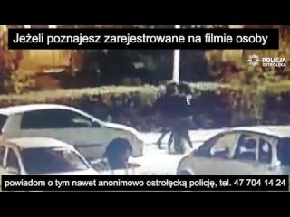 Wandale niszczą samochody zaparkowane w Ostrołęce