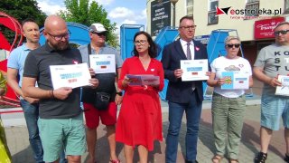 Akcja Koalicji Obywatelskiej "Pilnuję wyborów" - Kamila Gasiuk-Pihowicz w Ostrołęce